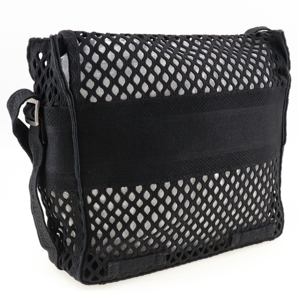 CHRISTIAN DIOR Black Canvas Messenger Shoulder Bag - Picture 3 of 11